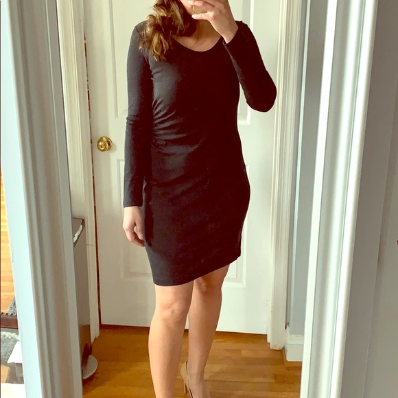 Ann Taylor Gray Long Sleeve Dress - Picture 1 of 4